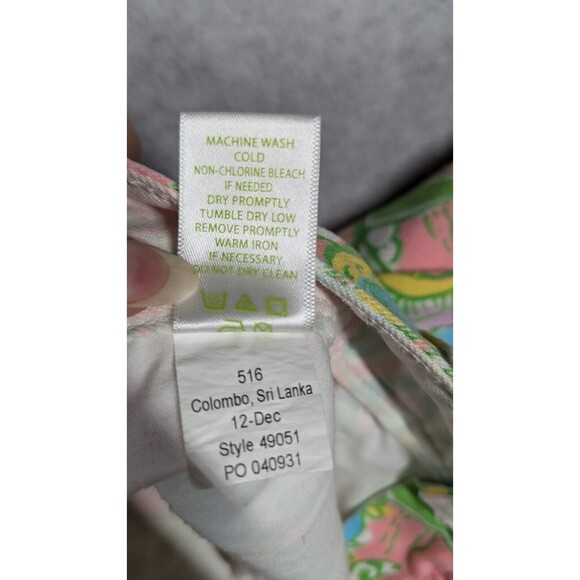 Lilly Pulitzer Women Jeans Size 2 Worth Skinny Mini Zip Ankle Paisley Elephant - Picture 13 of 14